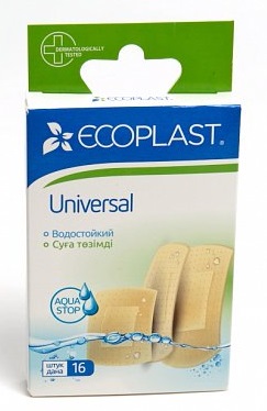 Ecoplast Universal набор полимерных пластырей, 16 шт