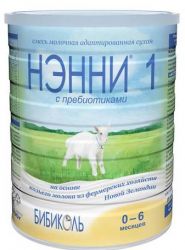 Купить нэнни 1 смесь на основе натурального козьего молока с пребиотиками с рождения, 400г в Балахне