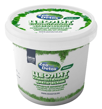 Цеолит-клиноптилолит природный Zeodetox, порошок 400г БАД