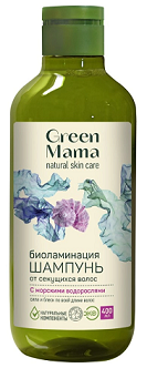 Green Mama (Грин Мама) Морской сад шампунь биоламинация от секущихся волос с морскими водорослями, 400мл