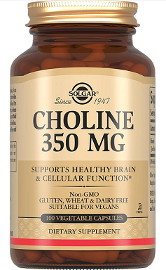 Solgar (Солгар) Холин 350мг, капсулы 100шт БАД