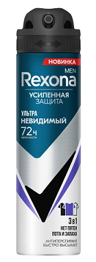 Rexona (Рексона) Men антиперспирант-аэрозоль Ультраневидимый, 150мл