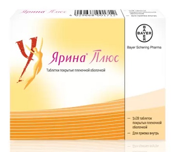 Ярина Плюс, набор таблеток, покрытых пленочной оболочкой 3мг+0,030мг+0,451мг и 0,451мг, 28 шт