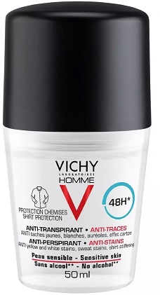 Vichy Номме (Виши) дезодорант шариковый 48ч против пятен 50мл