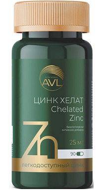 Цинк хелат Алтайвитамины, капсулы массой 426мг 90шт БАД