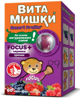 ВитаМишки Фокус+, пастилки жевательные, 60 шт БАД