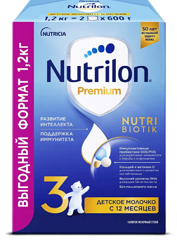 Купить nutrilon junior premium 3 (нутрилон) сухая смесь детская с 12 месяцев, 1200г в Балахне