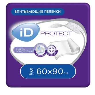 Купить айди (id) protect, пеленки 60х90см, 5 шт в Балахне