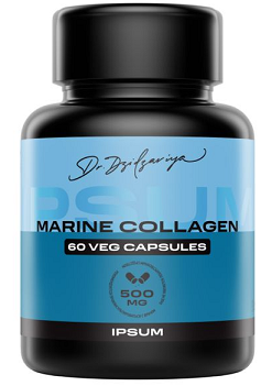 IPSUM (Ипсум) Коллаген морской+Витамин С, капсулы 60шт БАД