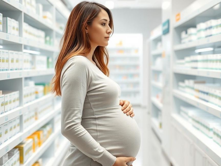 Беременная выбирает витамины