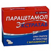 Купить парацетамол экстратаб, таблетки 500мг+150мг, 10 шт в Балахне