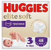 Купить huggies (хаггис) трусики elitesoft 3, 6-11кг 48 шт в Балахне