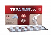 Купить тералив 275, таблетки покрытые пленочной оболочкой 275мг, 12шт в Балахне