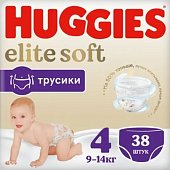 Купить huggies (хаггис) трусики elitesoft 4, 9-14кг 38 шт в Балахне