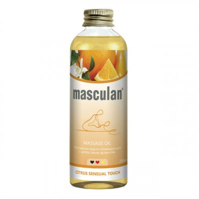 Купить masculan (маскулан) масло массажное тонизирующее цитрус, 200мл в Балахне