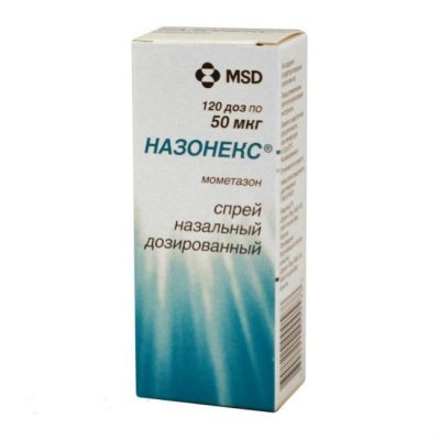 Купить назонекс, спрей назальный дозированный 50мкг/доза, 120доз от аллергии в Балахне