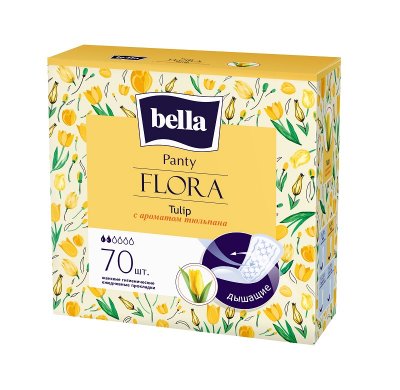 Купить bella (белла) прокладки panty flora с ароматом тюльпана 70 шт в Балахне