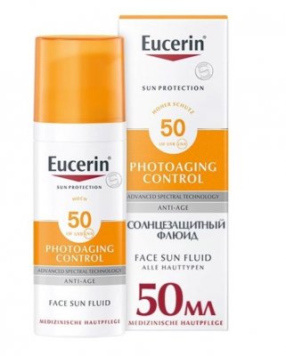 Купить eucerin photoaging control (эуцерин) флюид для лица солнцезащитный 50 мл spf50+ в Балахне