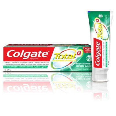 Купить колгейт (colgate) зубная паста total 12 pro-здоровое дыхание, 75 мл (колгейт палмолив, мексика) в Балахне