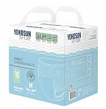 YokoSun (ЙокоСан) подгузники-трусики для взрослых размер М (объем 80-120см) 10 шт