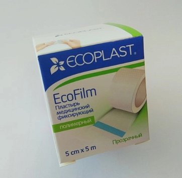 Ecoplast EcoFilm медицинский фиксирующий полимерный 5см х 5м