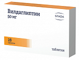 Купить вилдаглиптин, таблетки 50мг, 28шт в Балахне