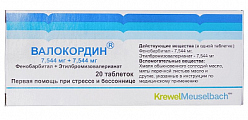 Купить валокордин, таблетки 7544 мг+7544 мг, 20шт в Балахне