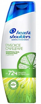 Head & Shoulders (Хэд энд Шолдэрс) шампунь против перхоти Глубокое очищение Контроль над жирностью 300 мл