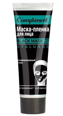 Купить compliment black mask (комплимент) маска-пленка для лица гиалурон, 80мл в Балахне