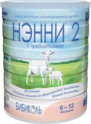 Купить нэнни 2 смесь на основе натурального козьего молока с пребиотиками с 6 месяцев, 800г в Балахне
