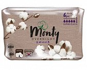 Купить monty (монти) ultra soft overnight прокладки ночные, 6 шт в Балахне