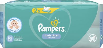 Купить pampers baby fresh clean (памперс) салфетки влажные, 52шт (в комплекте 2 упаковки) в Балахне