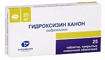 Купить гидроксизин-канон, таблетки, покрытые пленочной оболочкой 25мг, 25шт в Балахне