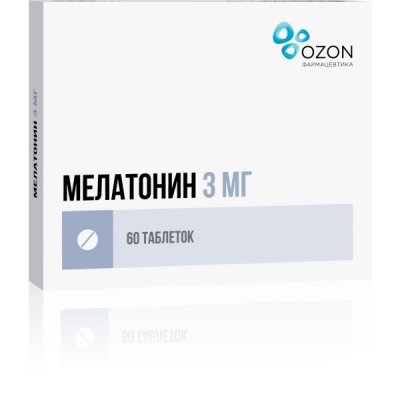 Купить мелатонин, таблетки, покрытые пленочной оболочкой 3мг, 60 шт в Балахне