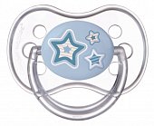 Купить canpol (канпол) пустышка круглая силиконовая 6-18 месяцев newborn baby голубая 1 шт в Балахне