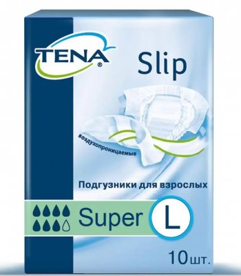Купить tena slip super (тена) подгузники  размер l, 10 шт в Балахне