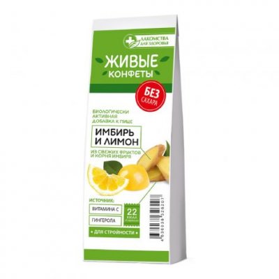Купить лакомства д/здоровья мармелад имбирь/лимон 105г_бад в Балахне