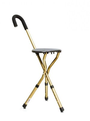 Купить трость amcs37 металлическая комбинированная с трехопорным стулом с регулируемой высотой в Балахне