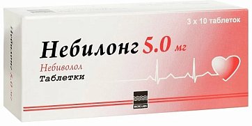 Небилонг, таблетки 5мг, 30 шт