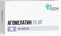 Купить агомелатин, таблетки, покрытые пленочной оболочкой 25мг, 98 шт в Балахне