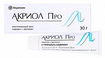 Купить акриол про, крем для местного и наружного применения 2,5%+2,5%, туба 30г в Балахне