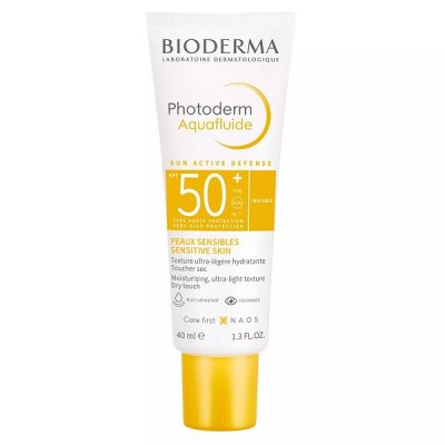 Купить bioderma photoderm (биодерма фотодерм) аквафлюид для лица и шеи 40мл spf50+ в Балахне