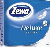 Купить зева (zewa) делюкс бумамага туалетная 3-х слойная белая, рулон 4шт в Балахне