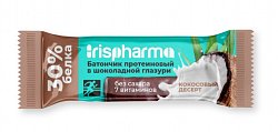 Купить ирисфарма (irispharma) батончик протеиновый 30% кокосовый десерт в шоколадной глазури, 40г бад в Балахне