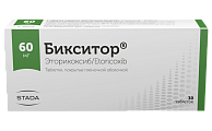 Купить бикситор, таблетки, покрытые пленочной оболочкой 60мг, 30шт в Балахне