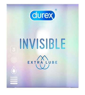 Купить durex (дюрекс) презервативы invisible extra lube, 3шт в Балахне