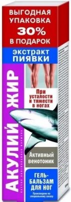 Купить акулий жир гель-бальзам для ног экстракт пиявки, 125мл в Балахне