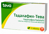Купить тадалафил-тева, таблетки, покрытые пленочной оболочкой 20мг 1шт в Балахне