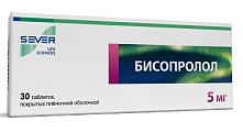 Купить бисопролол, таблетки, покрытые пленочной оболочкой 5мг, 30 шт в Балахне