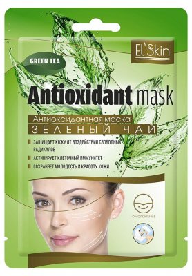 Купить el'skin (элскин) маска тканевая антиоксидантная зеленый чай, 15г в Балахне